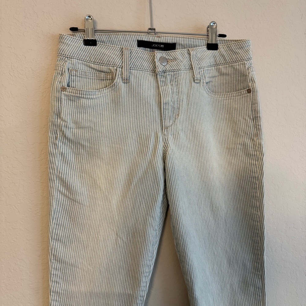 Joe's Jeans Blue Striped Skinny Ankle Jeans 27 - Picture 4 of 6
